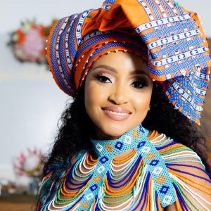 Rectangular beaded headwrap