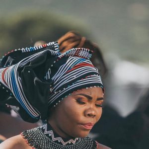 Rectangular beaded headwrap
