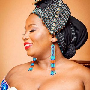 Rectangular beaded headwrap