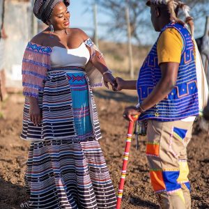 Ziyanda- cream custom Xhosa wedding gown