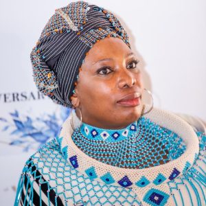 Rectangular beaded headwrap