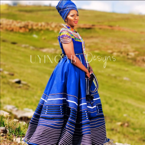 Royal Blue Bridal Gown