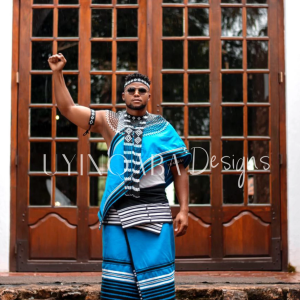 Turquoise 3 Pieces Mens Set