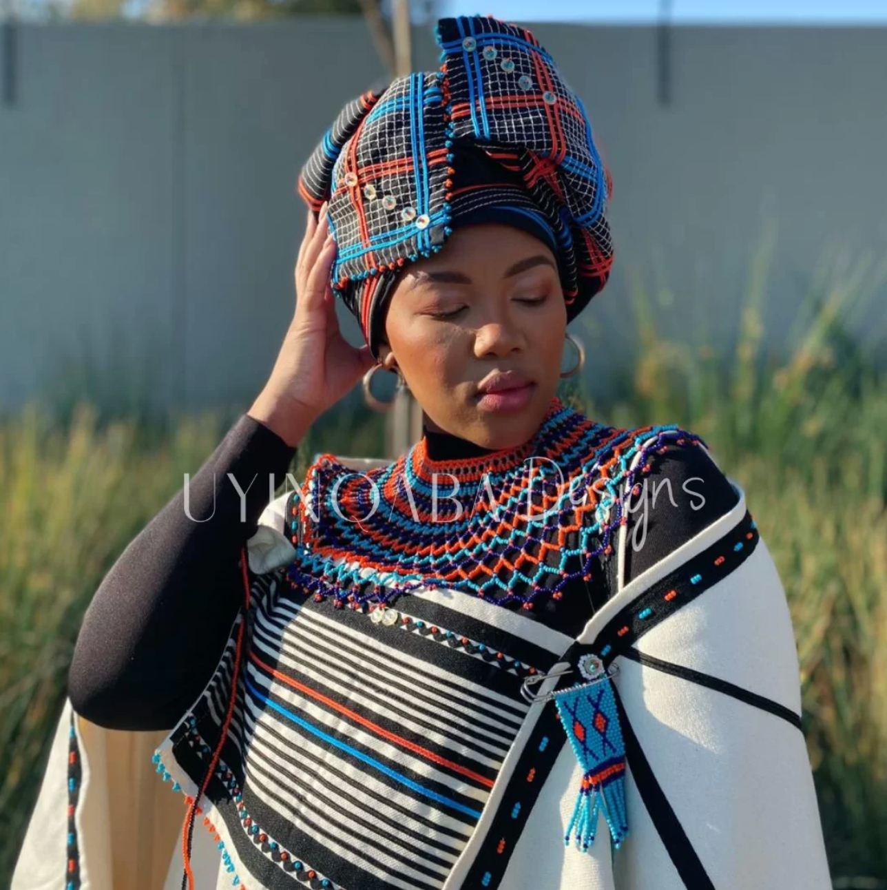 Makwande 5 piece Ladies Xhosa Traditional Attire - Image 2