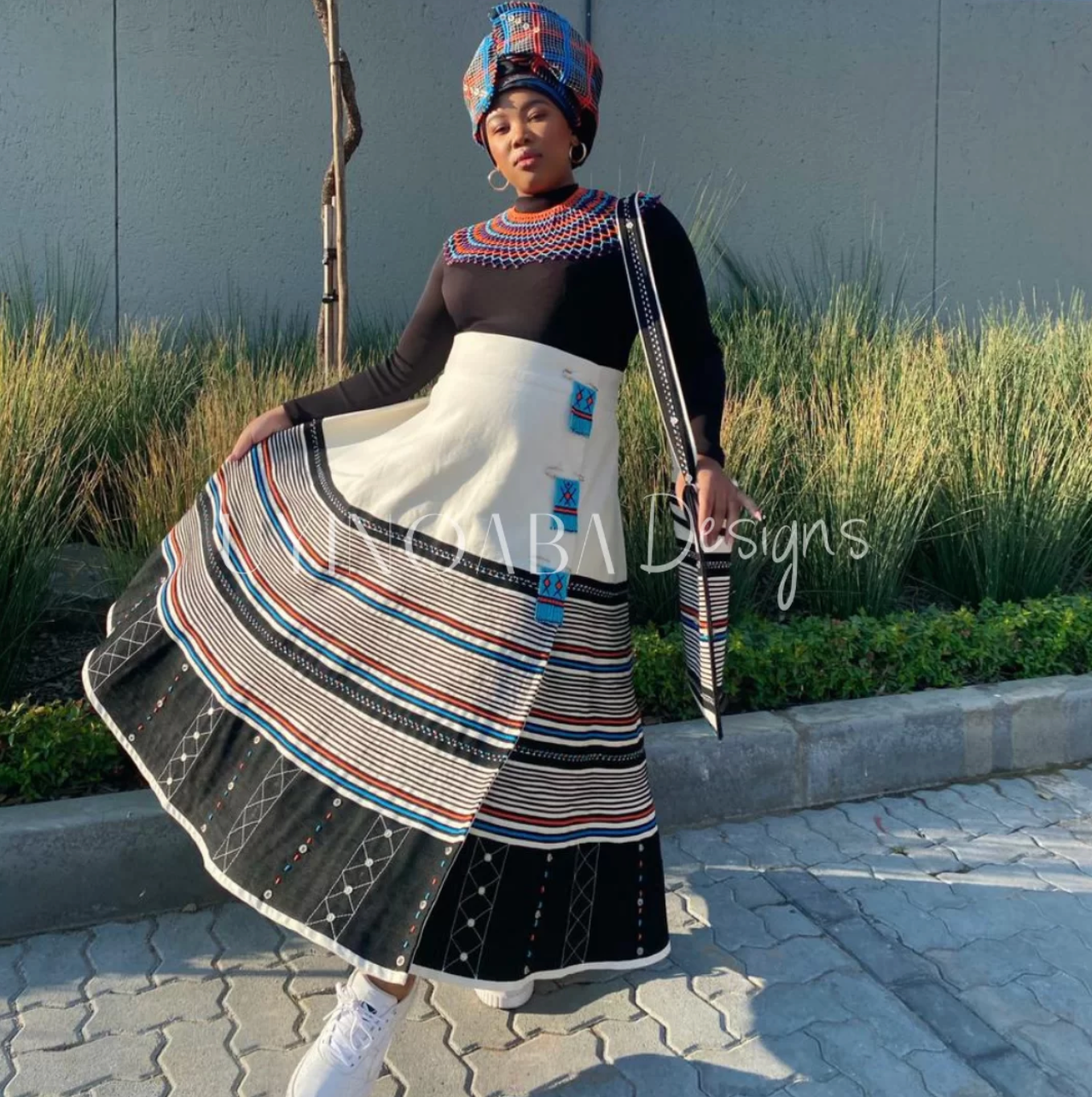 Makwande 5 piece Ladies Xhosa Traditional Attire - Image 3