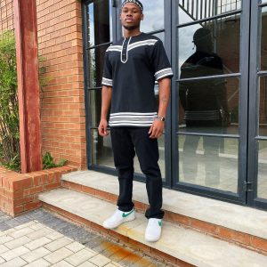 Black and White Chevron short sleeve shirt