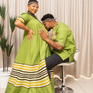 Olive Green his and hers ensemble