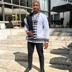 White and black Web long sleeve shirt